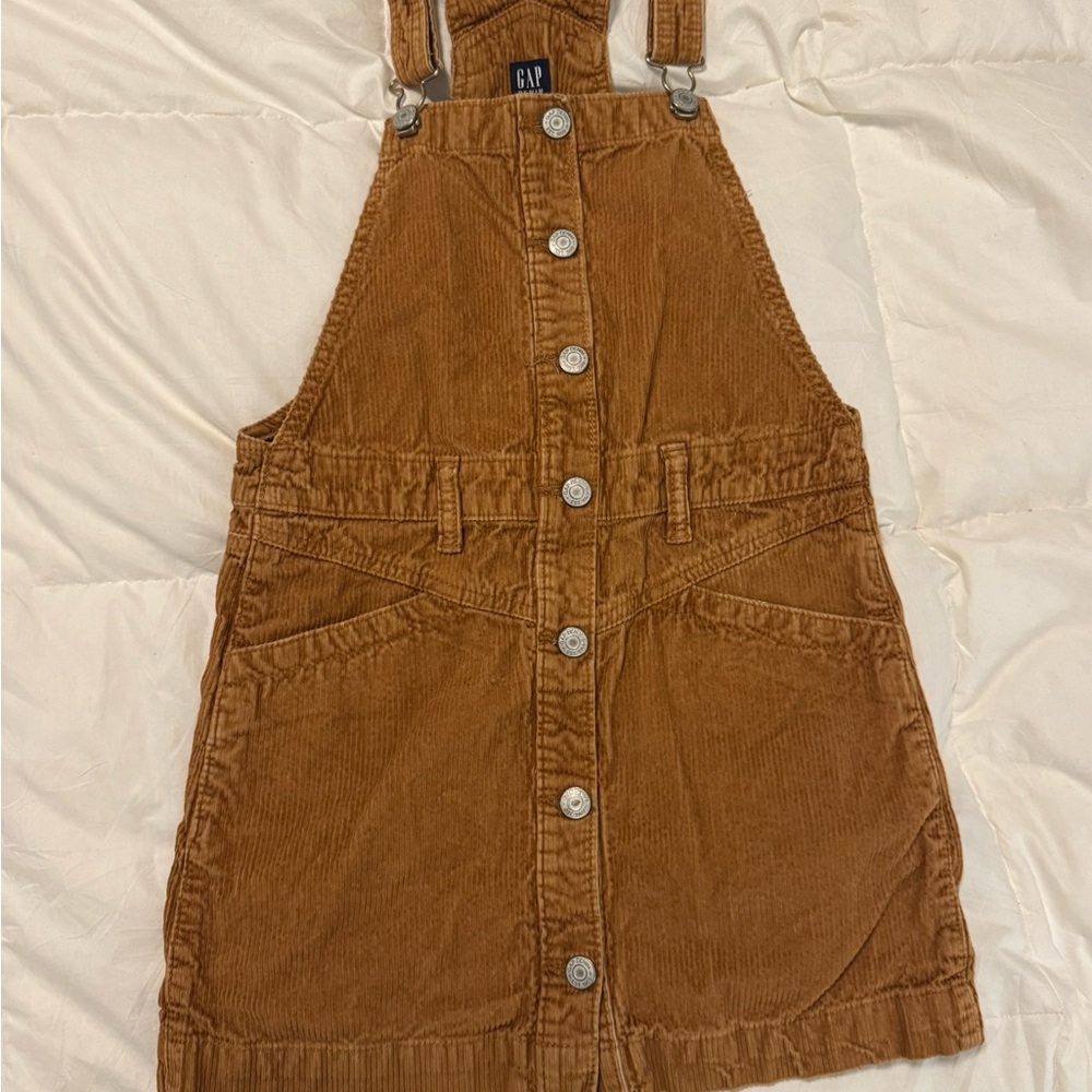 GAP Brown Corduroy Button-Down Dress